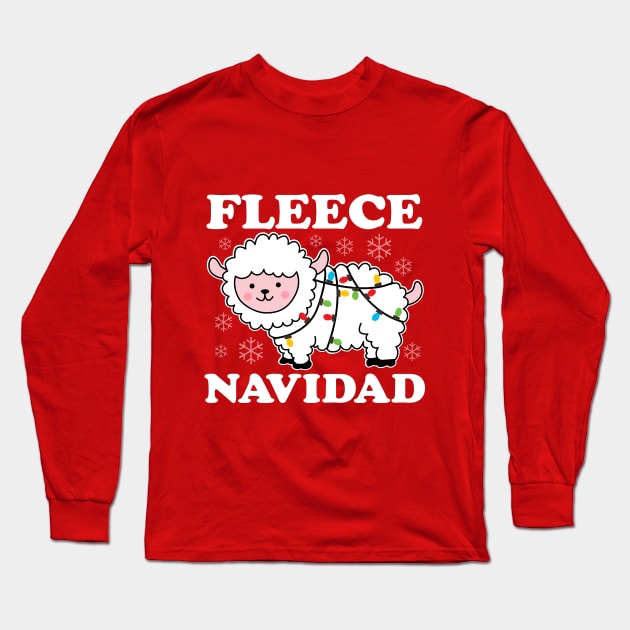 Fleece Navidad Long Sleeve T-Shirt by DetourShirts